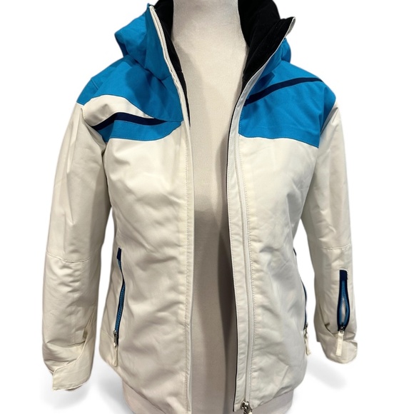 Karbon Other - KARBON BLUE‎ AND WHITE SKI JACKET GIRLS YOUTH SIZE 10 PRISTINE CONDITION
